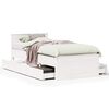 vidaXL Cama sin colch&oacute;n y cabecero madera maciza pino blanca 75x190 cm