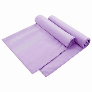 vidaXL Toallas para Sillas de Exterior 2 pcs Morado 130 x 60 cm