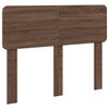 vidaXL Estructura de cama con cabecera Roble Marr&oacute;n 120 x 190 cm