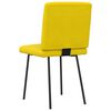 vidaXL Sillas de comedor 6 unidades terciopelo amarillo