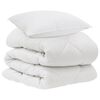 vidaXL Edred&oacute;n con almohada 2 uds. Blanco Microfibra
