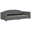 vidaXL Sof&aacute; cama sin colch&oacute;n tela gris oscuro 90x200 cm