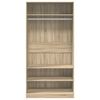 vidaXL Armario de madera contrachapada roble sonoma 100x50x200 cm
