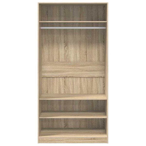 vidaXL Armario de madera contrachapada roble sonoma 100x50x200 cm