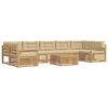 vidaXL Conjunto de sof&aacute;s de exterior 8 uds. y Beige