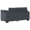 vidaXL Sofá Loveseat gris oscuro 120 cm terciopelo