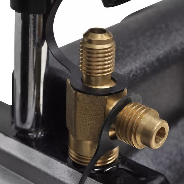 vidaXL Bomba de vac&iacute;o 50 L/min man&oacute;metros de 2 v&iacute;as kit de herramietas