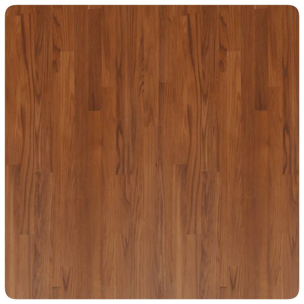 vidaXL Tablero de mesa cuadrada madera roble marr&oacute;n oscuro 90x90x2,5cm