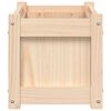 vidaXL Jardinera de madera maciza de pino 60x31x31 cm