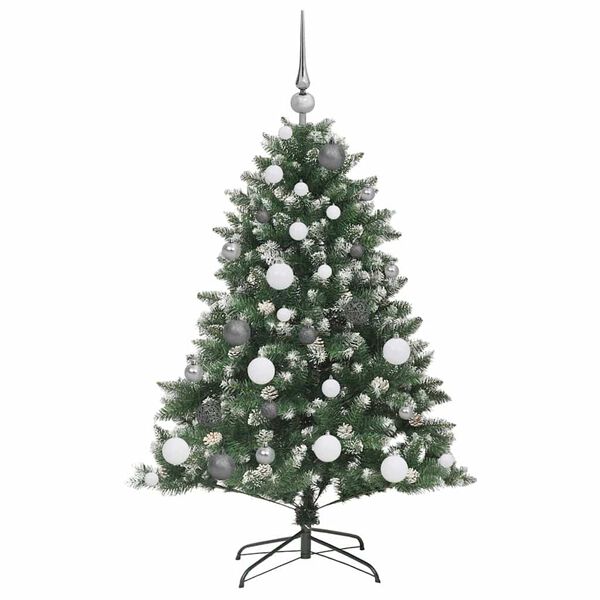 vidaXL &Aacute;rbol de Navidad artificial Verde 120 cm PVC, Pl&aacute;stico y Acero