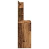 vidaXL Tocador con espejo envejecida 74,5x40x141 cm