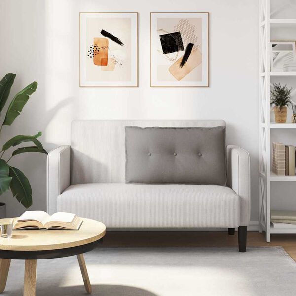 vidaXL Coj&iacute;n de Espalda Taup&eacute; 80 x 19 x 50 cm tela