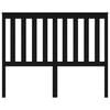 vidaXL Cabecero de cama madera maciza de pino negro 126x6x101 cm