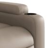 vidaXL Sill&oacute;n de masaje reclinable cuero sint&eacute;tico color capuchino