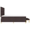 vidaXL Cama tipo Box Spring Marr&oacute;n oscuro 180 x 200 cm tela