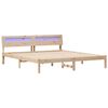 vidaXL Estructura de cama Marr&oacute;n 200 x 200 cm Madera de pino macizo