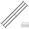 vidaXL Reja de Seguridad para Ventana 174 x 45 cm Acero Galvanizado