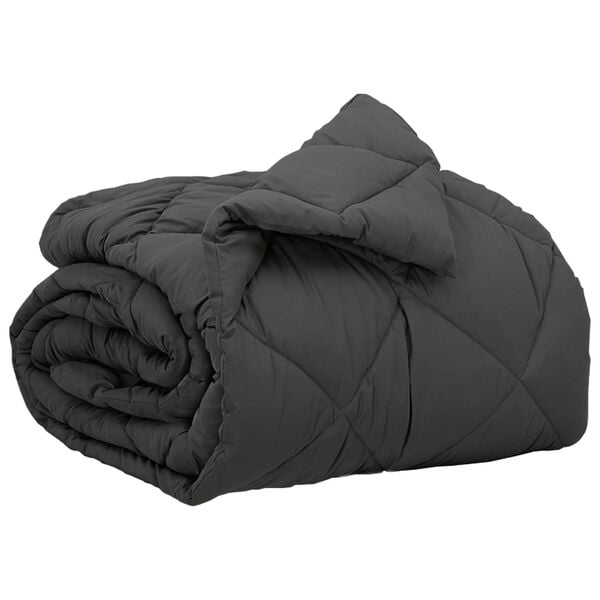 vidaXL Edred&oacute;n de Todo el A&ntilde;o Antracita 200 x 140 cm Microfibra