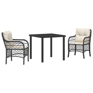 vidaXL Conjunto de Comedor de Jard&iacute;n 5 pcs Gris Claro rat&aacute;n sint&eacute;tico