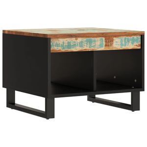 vidaXL Mesa de centro de madera maciza reciclada 55x50x40 cm