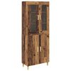 vidaXL Aparador alto Madera envejecida 69,5 x 34 x 180 cm