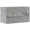 vidaXL Armario para lavabo contrachapada gris hormig&oacute;n 80x38,5x46 cm