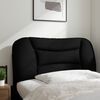vidaXL Cabecero de cama acolchado Hvar tela negro 90 cm