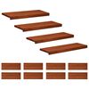 vidaXL Alfombras para escalones 12 uds. 80 x 25 x 2 cm Marr&oacute;n