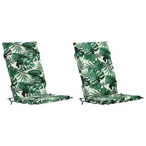 vidaXL Cojines para Sillas de Respaldo Alto en 2 Piezas GEMERT 2 pcs