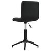vidaXL Silla de comedor giratoria 6 uds terciopelo negro