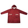 vidaXL Sudadera manta Rojo Burdeos m Forro Polar y Franela