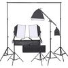 vidaXL Kit de estudio fotogr&aacute;fico con set de luces