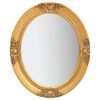 vidaXL Espejo de pared estilo barroco dorado 50x60 cm
