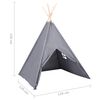 vidaXL Tienda tipi ni&ntilde;os y bolsa piel de melocot&oacute;n gris 120x120x150cm
