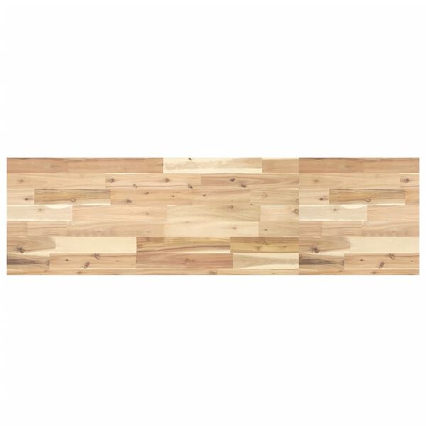 vidaXL Encimera tocador de ba&ntilde;o madera acacia sin tratar 140x40x4 cm