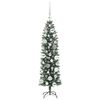 vidaXL &Aacute;rbol Navide&ntilde;o Artificial Delgado con 150 LED Verde y 120 cm