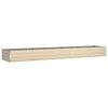 vidaXL Jardinera Marfil 480 x 100 x 45 cm Acero Galvanizado