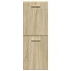vidaXL Set de muebles de ba&ntilde;o 3 pzas madera contrachapada roble Sonoma