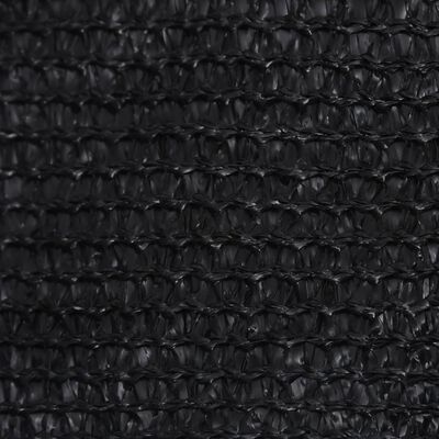 vidaXL Toldo de vela HDPE negro 160 g/m² 3,6x3,6 m
