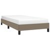 vidaXL Estructura de cama sin colch&oacute;n tela gris taupe 80x200 cm