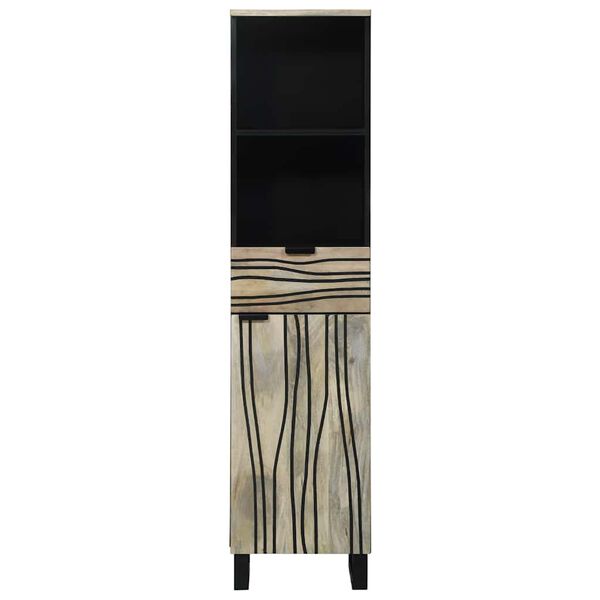 vidaXL Mueble de lavabo para ba&ntilde;o con estante 38 x 33 x 160 cm