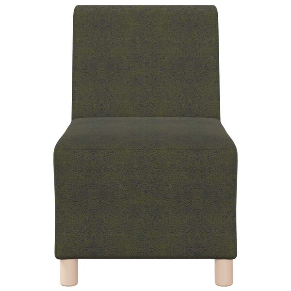 vidaXL Unidad de Sof&aacute; Modular sin Brazos Verde militar 55 x 74 x 82 cm
