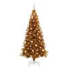 vidaXL &Aacute;rbol de Navidad con 300 LED con soporte Dorado 180 cm PET
