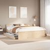 vidaXL Cama sin colch&oacute;n con cabecero madera maciza de pino 200x200 cm