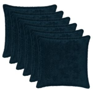 vidaXL Funda de almohada 6 uds. HOUTEN Azul marino 30 x 30 cm