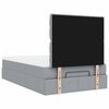 vidaXL Estructura de cama otomana colch&oacute;n tela gris claro 120x200cm