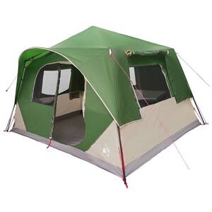 vidaXL Tienda Instant&aacute;nea Verde 365 x 380 x 200 cm Poli&eacute;ster y Acero