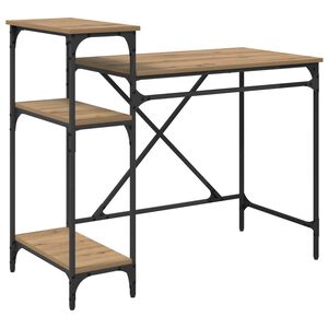 vidaXL Escritorio Roble artisan Madera de ingenier&iacute;a 105 x 50 x 90 cm