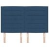 vidaXL Cabecero con cabecera Azul 160 cm Cuero sint&eacute;tico