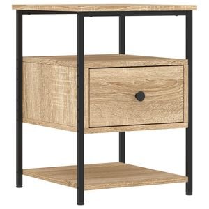 vidaXL Mesita de noche madera de ingenier&iacute;a roble Sonoma 40x42x56 cm